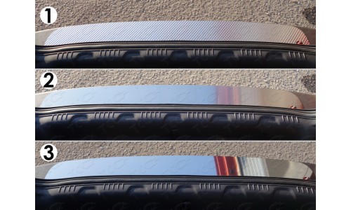 Накладка на задний бампер (лист шлифованный) код FORECOSPOR14-16 на Ford Ecosport (2014-) 