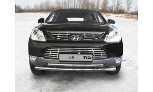 Защита передняя нижняя 60,3/42,4мм код HYUNIX55-02 на Hyundai IX55 (2009-2013) 