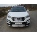 Защита передняя нижняя 60,3/50,8 мм код HYUNSF12-02 на Hyundai Santa Fe (2013-2018) 