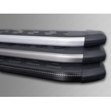 Пороги алюминиевые с пластиковой накладкой 1720 мм код HYUNSFGR14-16GR