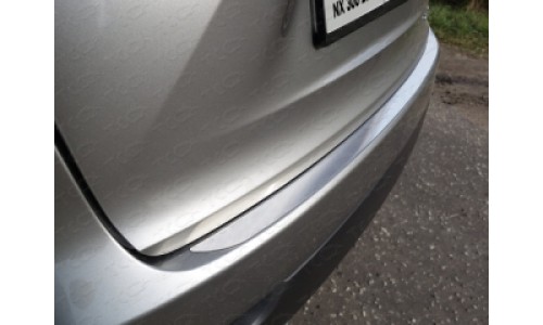 Накладка на задний бампер (лист шлифованный) код LEXNX300H14-21 на Lexus NX 300h (2014-2017) (кроме F-Sport) 