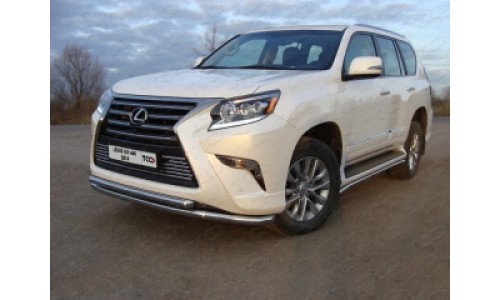Защита порогов 42,4 мм код LEXGX460-03 на Lexus GX460 (2009-2013) 
