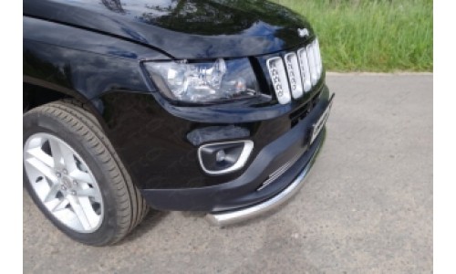 Защита передняя нижняя 60,3 мм код JEEPCOM14-01 на Jeep Compass (2014-) 