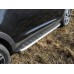 Пороги алюминиевые с пластиковой накладкой код KIASPORT14-10AL на Kia Sportage (2014-2016) 
