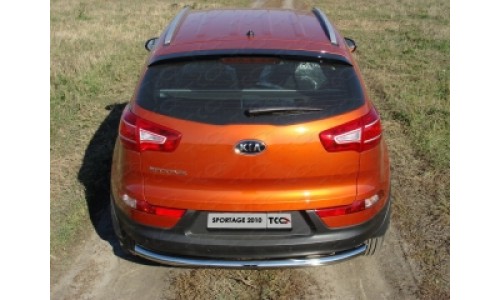 Защита задняя (центральная) 60,3 мм код KIASPORT10-05 на Kia Sportage (2010-2013) 