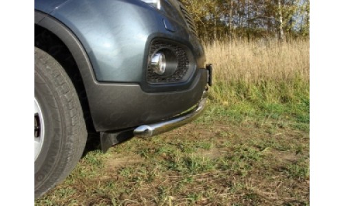 Защита передняя нижняя 60,3/42,4 мм код KIASOR09-01 на Kia Sorento (2009-2012) 