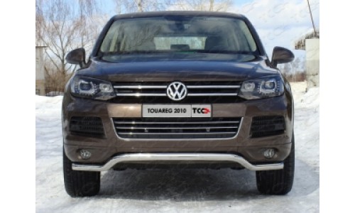 Защита передняя нижняя 60,3 мм код VWTOUAR10-08 на Volkswagen Touareg (2010-2014) 