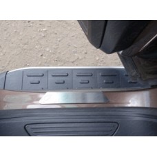 Пороги алюминиевые с пластиковой накладкой (1920 из 2-х мест) код VWTOUAR10-11AL