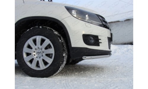 Защита передняя нижняя 42,4 мм код VWTIG11-01 на Volkswagen Tiguan (2011-2017) 