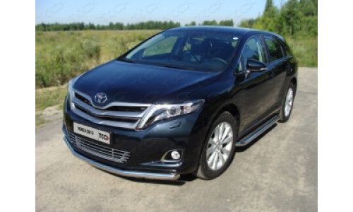 Защита передняя нижняя 60,3 мм код TOYVEN13-02 на Toyota Venza (2013-2016) 