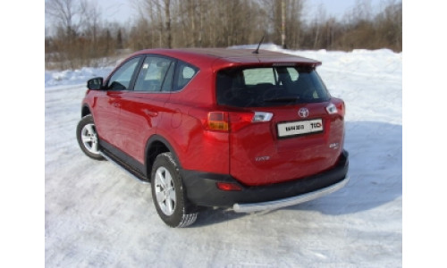 Защита задняя (центральная) 60,3 мм  TOYRAV13-12 на Toyota Rav4 (2013-2015) 