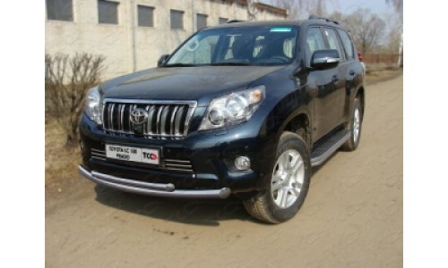 Защита передняя нижняя 76,1/50,8 мм код TOYLCPR150-07 на Toyota Land Cruiser 200 (2007-2011) 