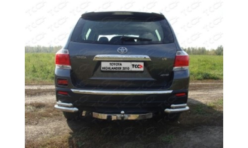 Защита задняя (уголки) 60,3/42,4 мм код TOYHIGHL10-09 на Toyota Highlander (2010-2013) 