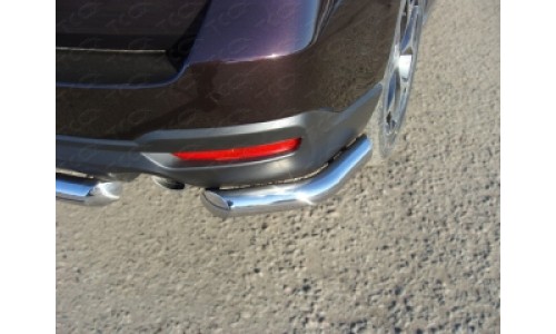 Защита задняя (уголки) 60,3 мм код SUBFOR13-17 на Subaru Forester (2013-2015) 