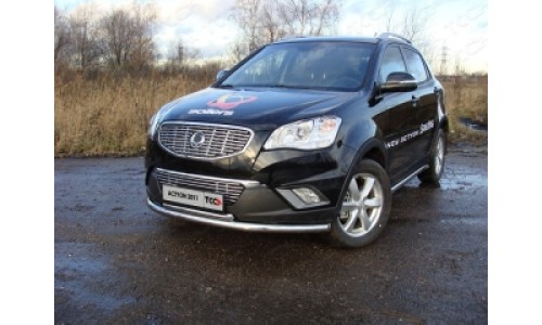 Защита передняя нижняя 60,3/42,4 мм код SSANACT11-01 на Ssang Yong Actyon (2013-) 
