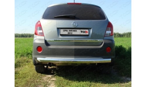 Защита задняя (центральная овальная) 75х42 мм код OPANT12-06 на Opel Antara (2011-) 