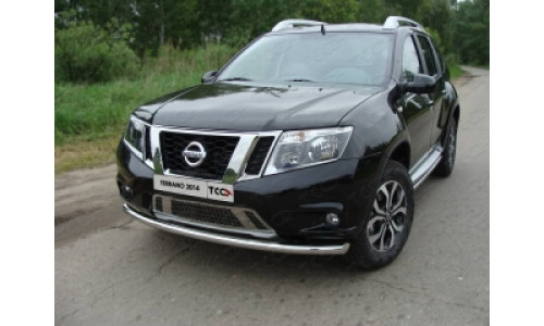 Защита передняя нижняя 60,3 мм код NISTER14-03 на Nissan Terrano (2014-) 