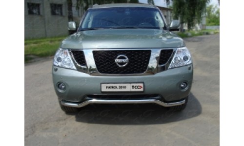 Защита передняя (кенгурин) 60,3мм код NISPATR10-12 на Nissan Patrol (2010-2013) 
