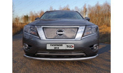 Защита передняя нижняя 76,1 мм код NISPAT14-02 на Nissan Pathfinder (2014-) 