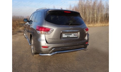 Защита задняя 60,3 мм код NISPAT14-17 на Nissan Pathfinder (2014-) 