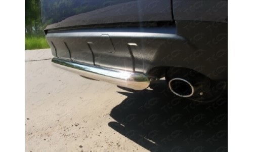 Защита задняя (центральная) 60,3 мм код MITOUTXL10-05 на Mitsubishi Outlander XL (2010-2012) 