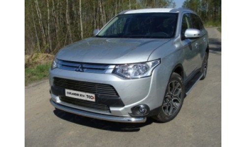 Защита передняя нижняя 60,3 мм код MITOUT14-01 на Mitsubishi Outlander (2012-2014) 