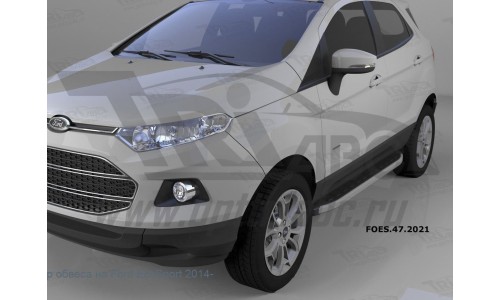 Пороги алюминиевые (Alyans) Ford EcoSport (2014-) на Ford Ecosport (2014-) 