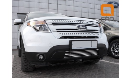 Решетка радиатора (нижняя, в бампер) Ford Explorer (2013-2015) d 16 на Ford Explorer (2011-2015) 