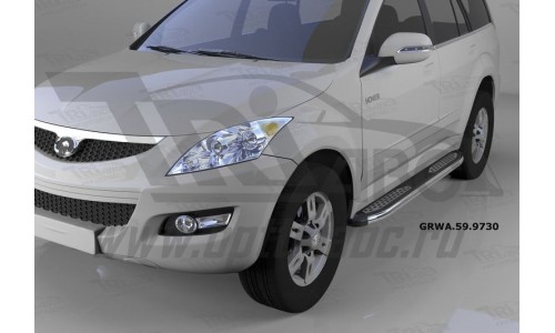 Пороги алюминиевые (Zirkon) Great Wall Hover (Грейт Вол Ховер) (H3, H5) (2010-) на Great Wall Hover H3 (2010-2013) 