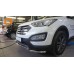Защита переднего бампера Hyundai SantaFe (2012-/2015-) (двойная) d60/60  (несовместима с защитой кар на Hyundai Santa Fe (2013-2018) 