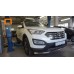 Защита переднего бампера Hyundai SantaFe (2012-/2015-) (одинарная) d60 (несовместима с защитой карте на Hyundai Santa Fe (2013-2018) 