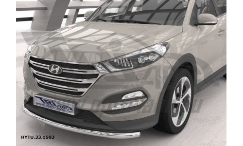 Защита переднего бампера Hyundai Tucson (2015-) (одинарная) d 60* на Hyundai Tucson (2015-2018) 