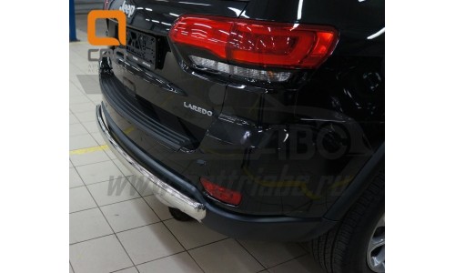 Защита заднего бампера Jeep Gr. Cherokee (2011-) (одинарная) овал d 70 на Jeep Grand Cherokee (2014-2016) 