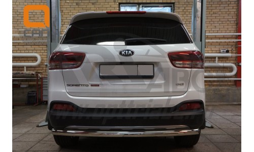 Защита заднего бампера Kia Sorento Prime (2015-) (одинарная) d 60 на Kia Sorento Prime (2015-2018) 