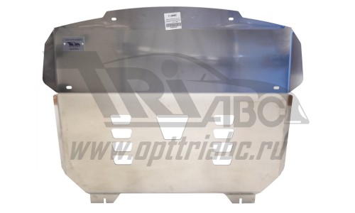 Защита картера двигателя и кпп Kia Sorento Prime (Киа Соренто) V-все (2015-), усиленная  (Алюминий 4 на Kia Sorento Prime (2015-2018) 