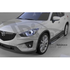 Пороги алюминиевые (Zirkon) Mazda (Мазда) CX5 (2012-2015 /2015-) Пороги алюминиевые (Zirkon) Mazda (Мазда) CX5 (2012-2015 /2015-)