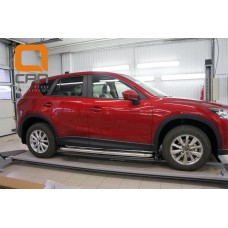 Пороги нержавеющая труба с листом C2 d60mm Mazda CX5 (2012-2015 /2015-) Пороги нержавеющая труба с листом C2 d60mm Mazda CX5 (2012-2015 /2015-)