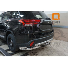 Защита заднего бампера Mitsubishi Outlander (2015-) (уголки) d 60/42