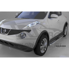 Пороги алюминиевые (Zirkon) Nissan Juke (2011-)