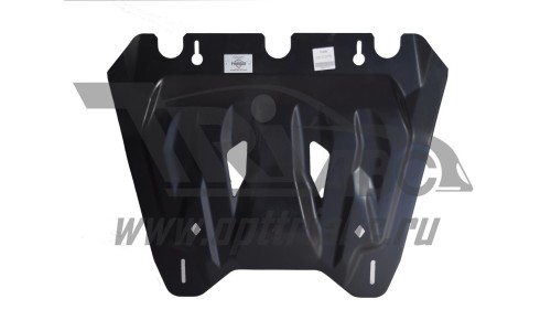 Защита картера двигателя и кпп Nissan Qashqai (Россия) V-все (2007-03.2014; 2016-)/X-Trail IV, V-все на Nissan Qashqai (2007-2010) 