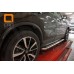 Пороги нержавеющая труба с листом C2 d60mm Nissan X-Trail 2014-) на Nissan X-Trail T31 (2011-2014) 