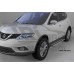 Пороги алюминиевые (Brillant) Nissan X-Trail (2014-) (серебр) на Nissan X-Trail T31 (2011-2014) 