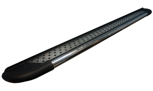 Пороги алюминиевые (Topaz) Suzuki Grand Vitara (2006-2010-) (с брызговиками) на Suzuki Grand Vitara (5 дв.) (2005-2008) 