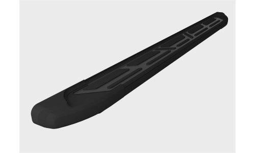 Пороги алюминиевые (Corund Black) Toyota RAV4 (Тойота РАВ4) (короткая база)(2006-2013) на Toyota Rav4 (2006-2010) 