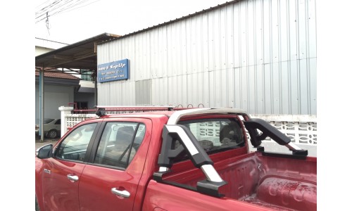 Дуга безопасности кузова пикапа KK-04, овал d 70x85 мм на Toyota Hilux Revo (2015-) 