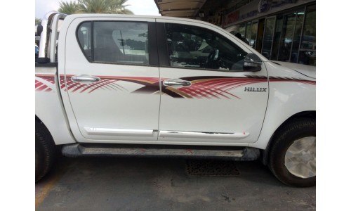 Молдинги боковых дверей, хром, TOYOTA HILUX Revo, 2015- на Toyota Hilux Revo (2015-) 