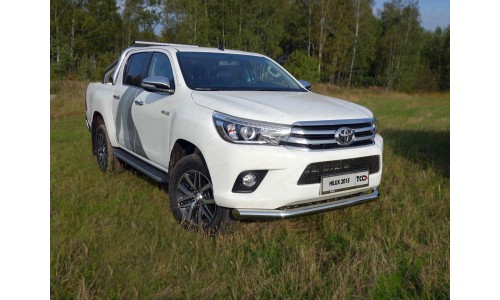 Защита передняя нижняя 76,1 мм  на Toyota Hilux Revo (2015-) 