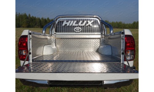 Защитный алюминиевый вкладыш в кузов автомобиля (комплект) код TOYHILUX15-19 на Toyota Hilux Revo (2015-) 