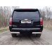 Защита задняя (уголки овальные) 75х42 мм код CHEVTAH16-15 на Chevrolet Tahoe (2016-) 