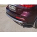 Защита задняя (центральная) 75/42,4 мм код INFQX5016-07 на Infiniti QX50 (2016-2018) 